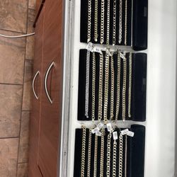 Assorted Gold Bracelets 