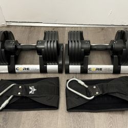 Core Home Fitness Adjustable Dumbbell Set 