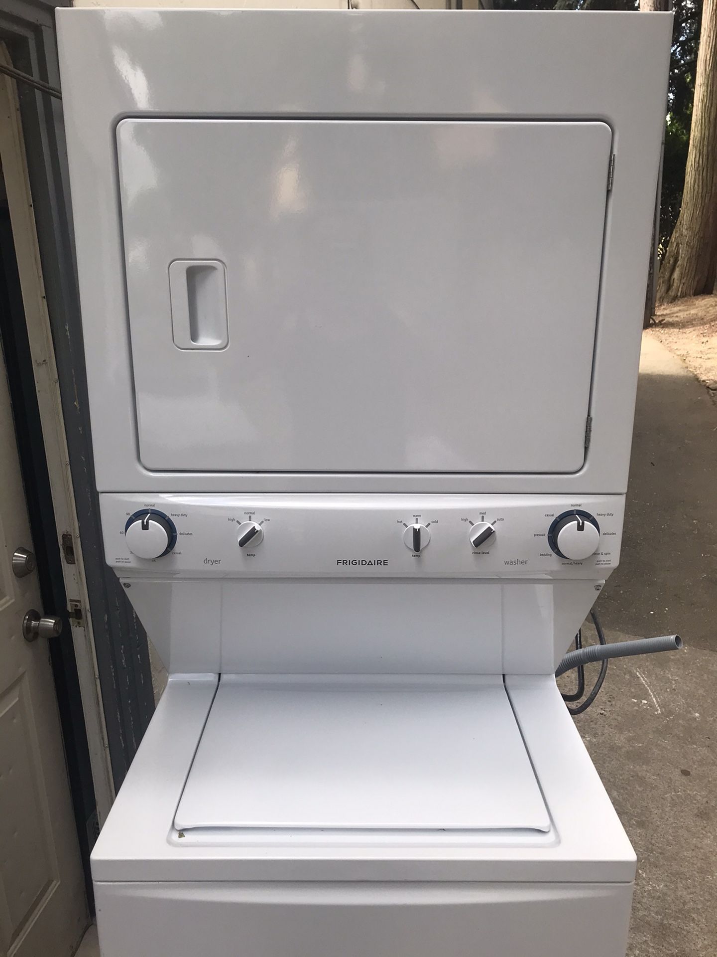 27” Frigidaire stackable washer and dryer
