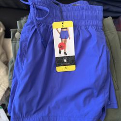 Women Shorts Blue Size Small