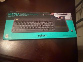 LOGITECH K400 Plus WIRELESS TOUCH TV KEYBOARD FOR PC - Connected tv - BLACK COLOR