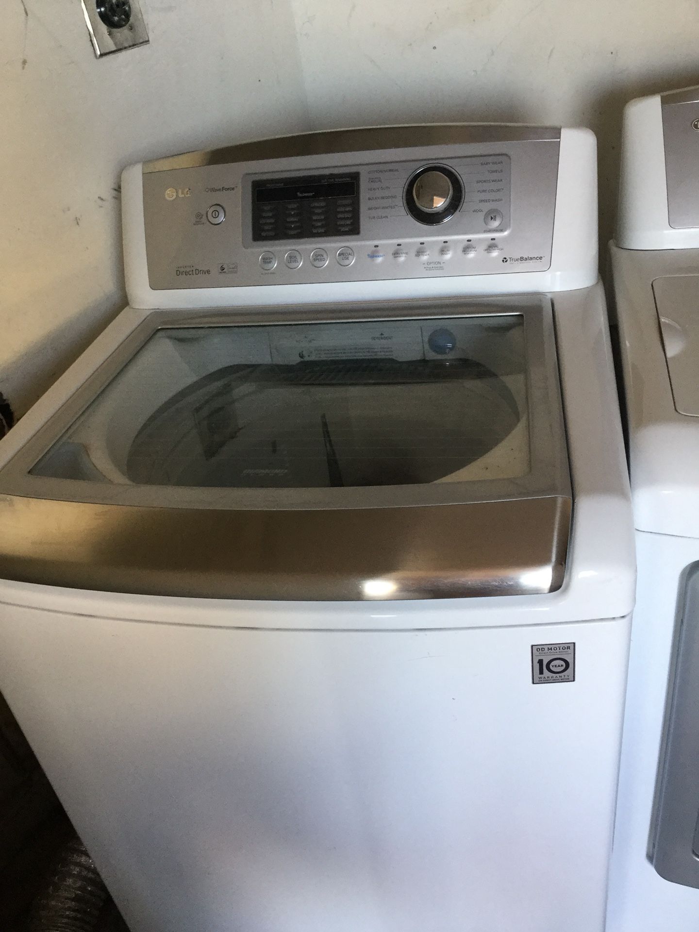 Lg waveforce cheap washer and dryer