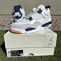 Nike Air Jordan 4 Retro SB Navy NEW/RECEIPT SIZE: 11 $370 FIRM FIRM ONLY!! NO TRADES!