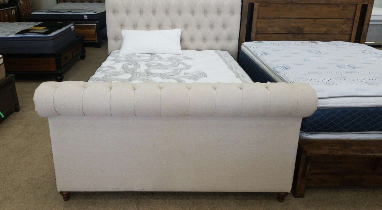 queen bed frame with mattress /floor model A5LD