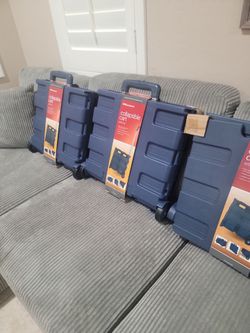 Collapsible storage carts