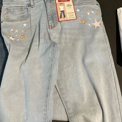 Levi Strauss Signature Girls’ Vintage High Rise Ankle Straight Jeans