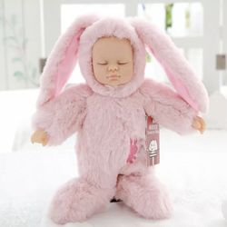 girl pink  BUNNY Rabbit BABY infant DOLL GIFT 🎁