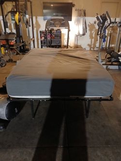 Queen bed and frame