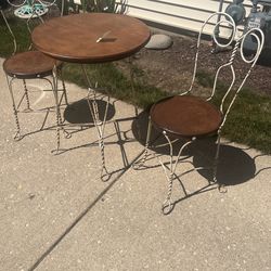 Antique Table And Chairs