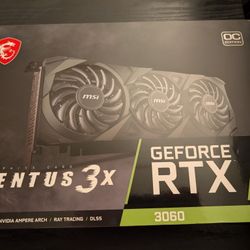 Nvidia MSI Ventus 3x RTX 3060 12GB OC W/ Box