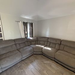 Sectional and Desk