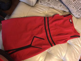 AK - Annie Klein dress size 4 sleeveless red/black
