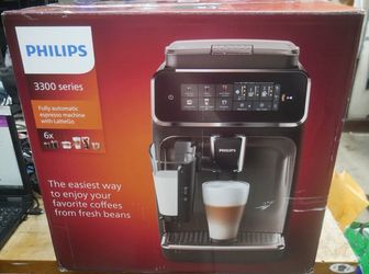 Philips 3300 LatteGo Fully Automatic Espresso Machine Black Chrome EP3347/90 NEW. f(contact info removed)0..