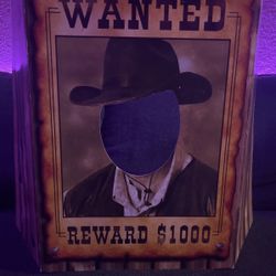 Western Wanted Photo Frame 🖼️ 