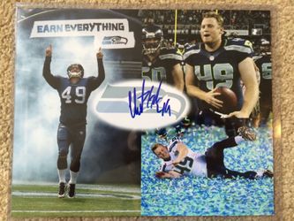 Seattle Seahawks Clint Gresham Autographed 8x10