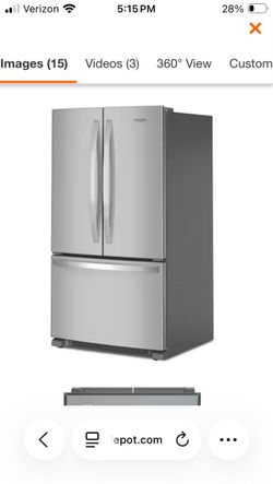 Whirlpool 36 in. 25.2 cu. ft. Standard Depth French Door Refrigerator