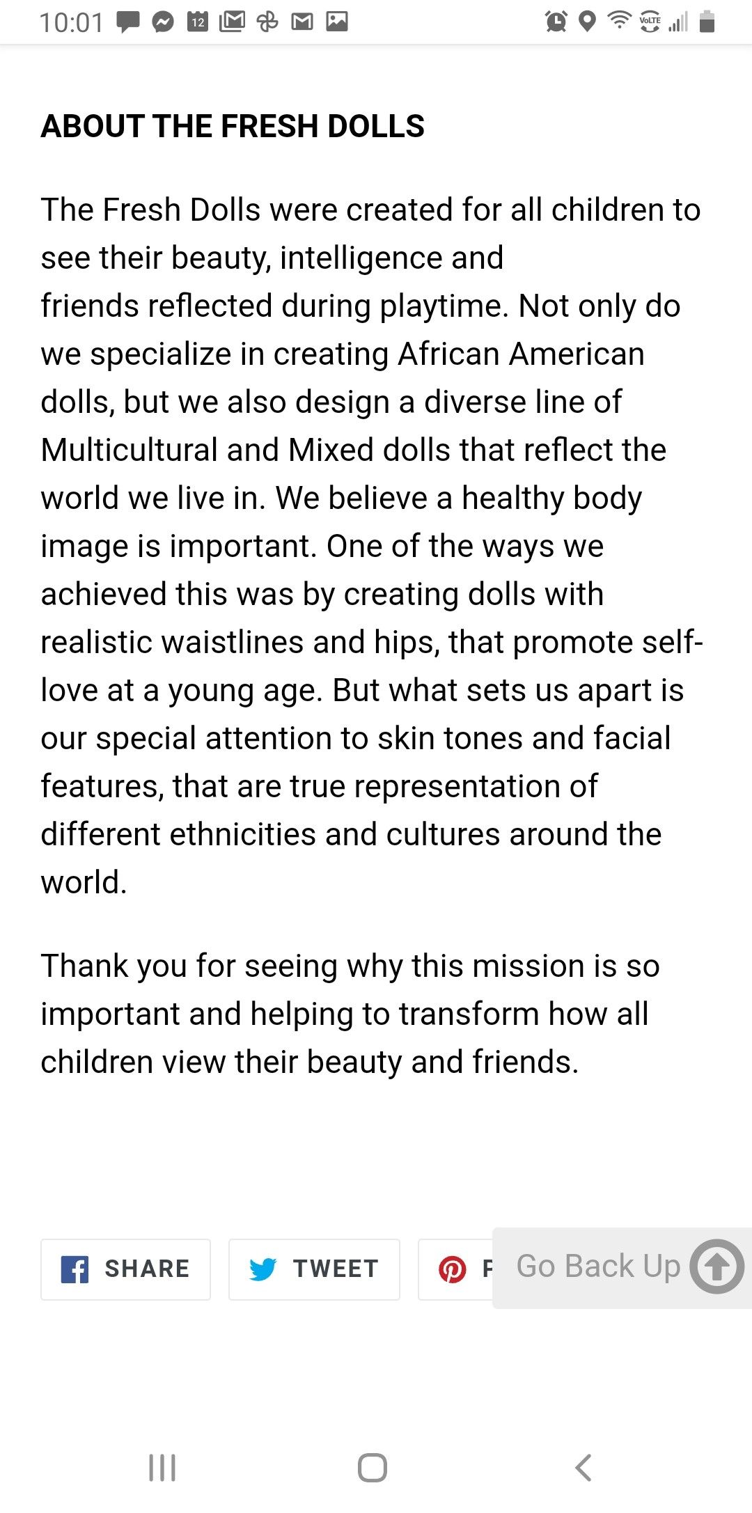 Positively perfect ethnic doll