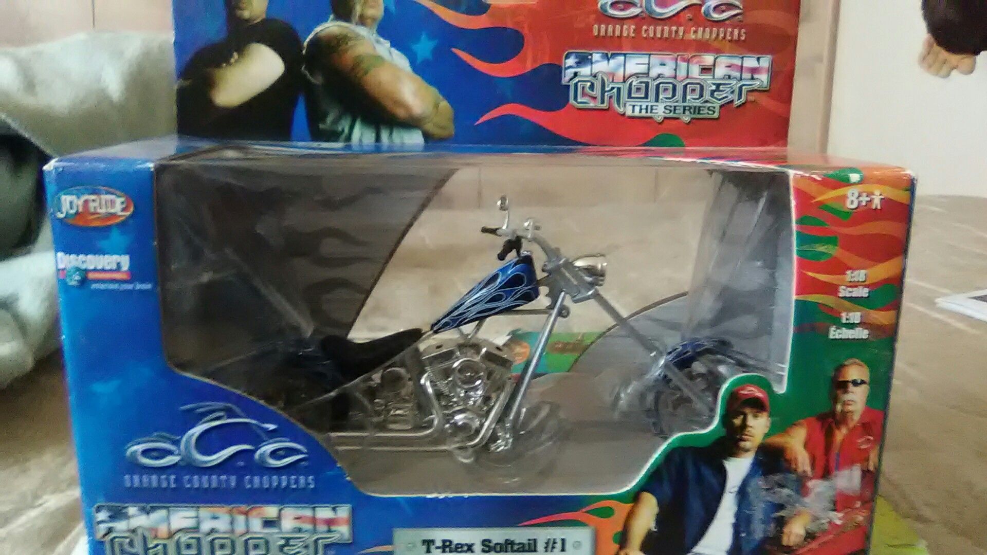 American chopper T-Rex Softail toy chopper.