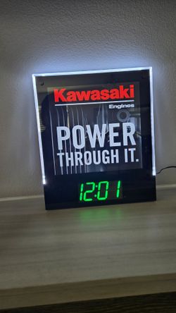 Neon light clock