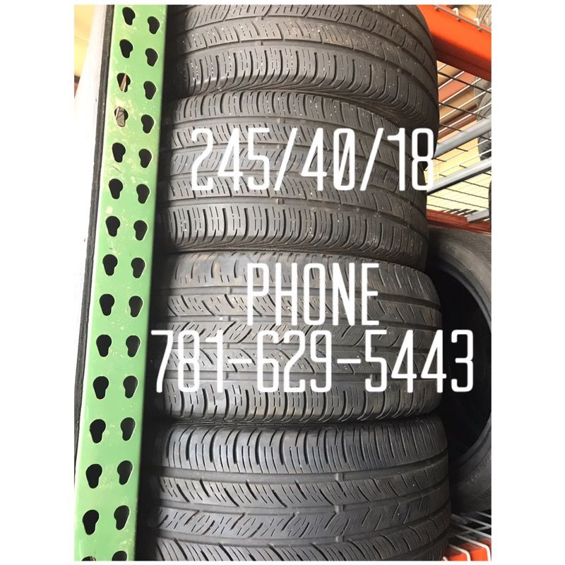 Used Tire For Sale 245/40/18 $40 each free mounting and Balancing