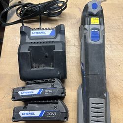 DREMEL MULTI-MAX 20VI Oscillating Tool With Charger and TWO Batteries