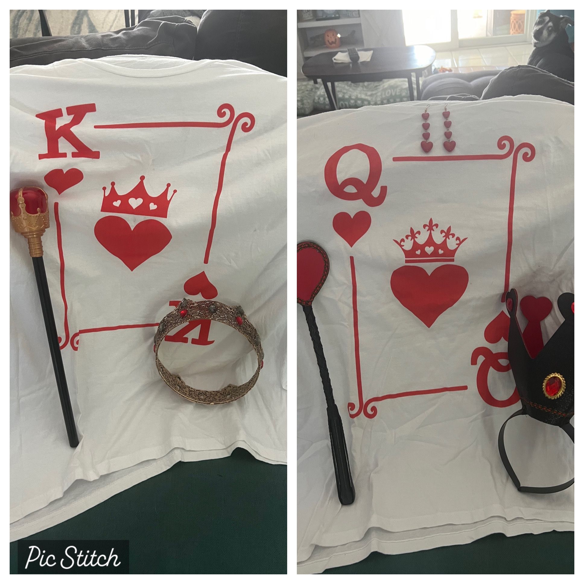 Halloween King & Queen of Hearts Costumes