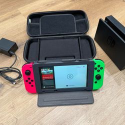 Nintendo Switch With Carrying Case