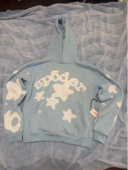 Baby blue spider hoodie