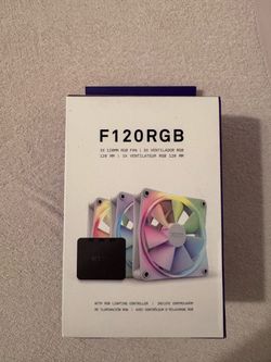 NZXT F120 RGB Duo Triple Pack - 3X 120mm RGB Fans + Hub - White