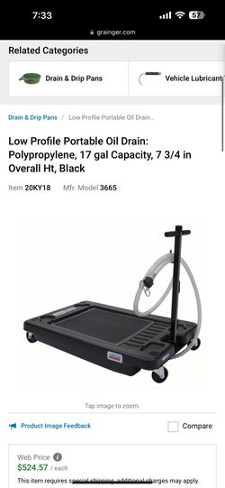 Lincoln Oil Drain Pan Low Profile