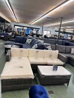 🥳Flash Deal🥳 Brand New Outdoor Furniture Patio Sectional With Coffee Table $399, Finance Available, Delivery Available 
