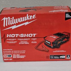 Milwaukee M18 18V Lithium-Ion Cordless 2000 Peak Amp HOTSHOT Jump Starter (Tool-Only)
 Brand New 