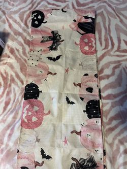 Pink Halloween Table Runners
