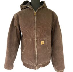 (Cash only, accepting offers) Carhartt Jacket, Youth XL, Dark Brown, RN#14806 Quilted inside Duck