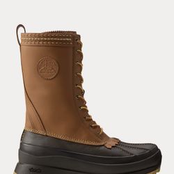 Polo Country Ralph Lauren AR Logan Duck Boot Leather 17953-H23  Size US 6 $349
