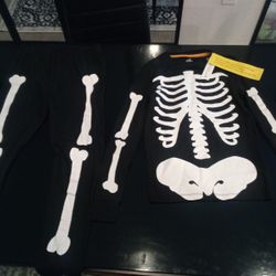 Skeleton Bone Pajamas Size 10