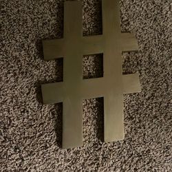 Hashtag Wooden Decor