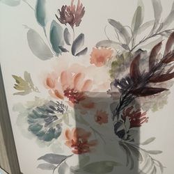 Flowers With Abstract 3-D Accents 
