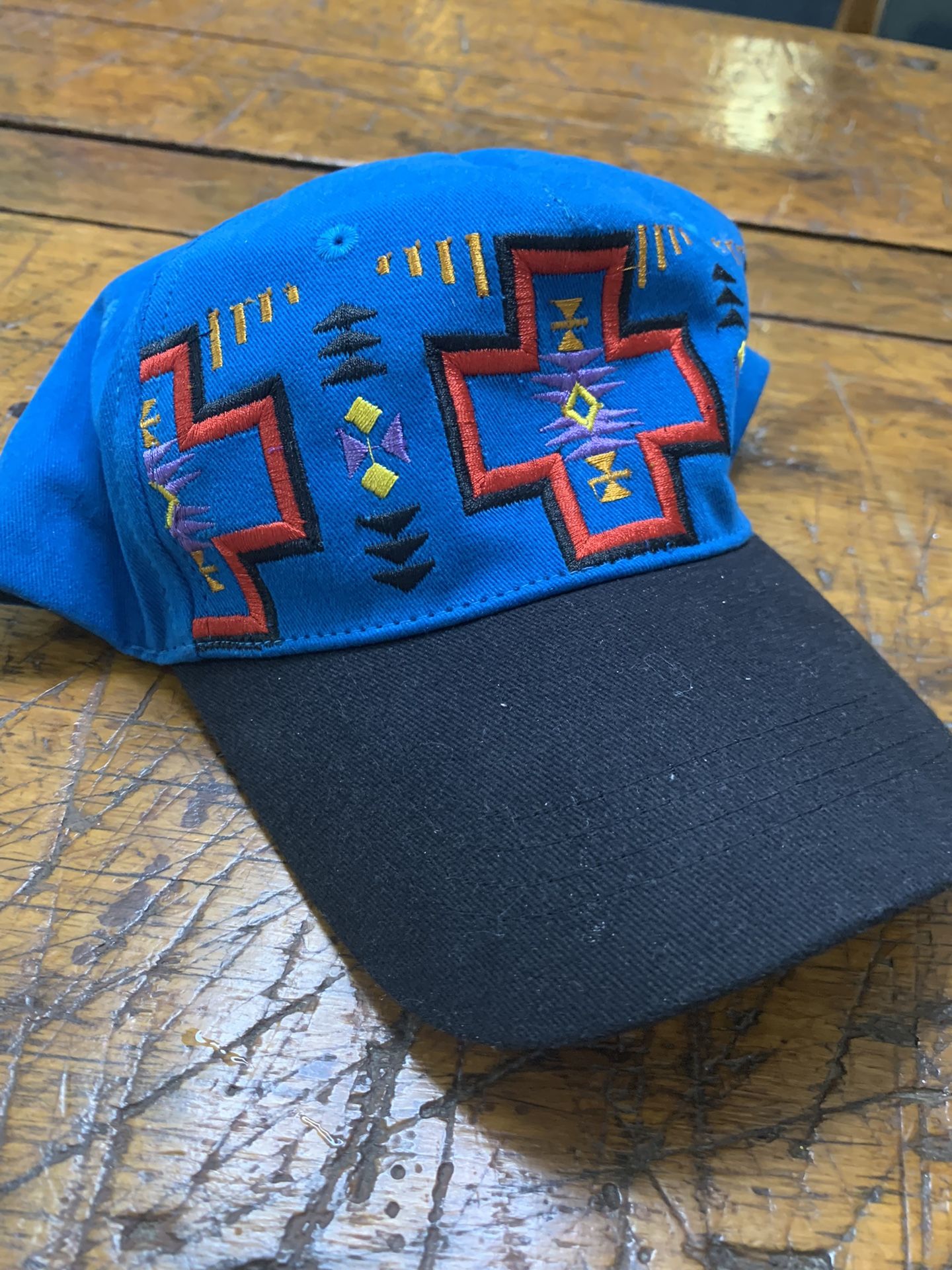 Indigenous turquoise hat