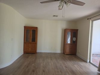 Wood entertainment center