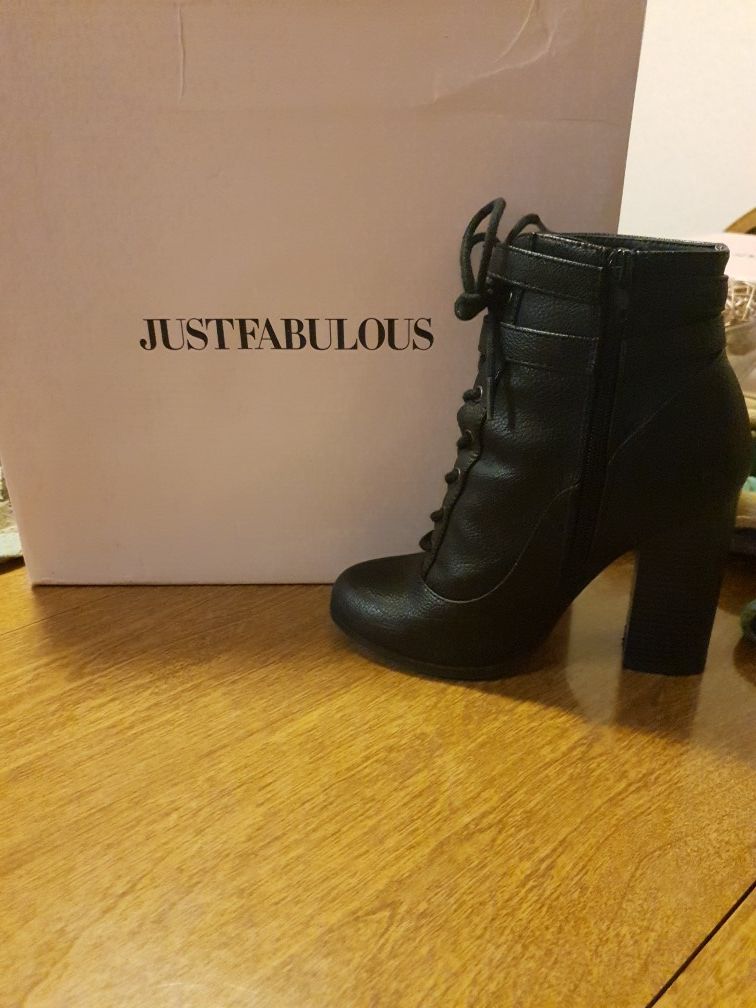 JustFab boot heels