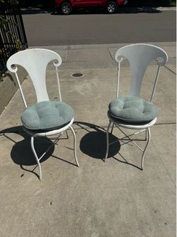 Beautiful vintage ice cream parlor chairs both for $80