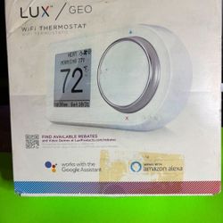 Lux Products GEO-WH Wi-Fi Thermostat - Electronics Color: White