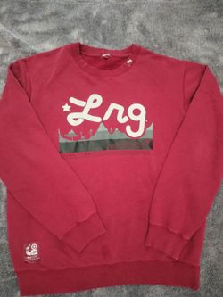 Y2K LRG Crewneck Sweatshirt burgundy Graphic