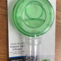 Mason Jar Wide Mouth Infuser green