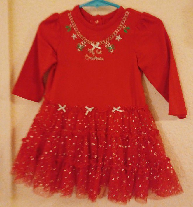 Baby Girls 9-months My 1st Christmas Dress