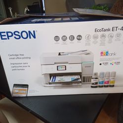 NEW EPSON ECO TANK ET -4950 WIRELESS COLOR ALL IN ONE COLOR 