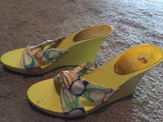 Coach heels wedges 8