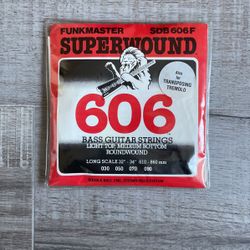 Vintage 1990s Rotosound FB 606 Superwound Bass Guitar Strings 1990 Stainless Steel