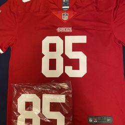 Men's San Francisco 49ers George Kittle Scarlet Jersey🏈 